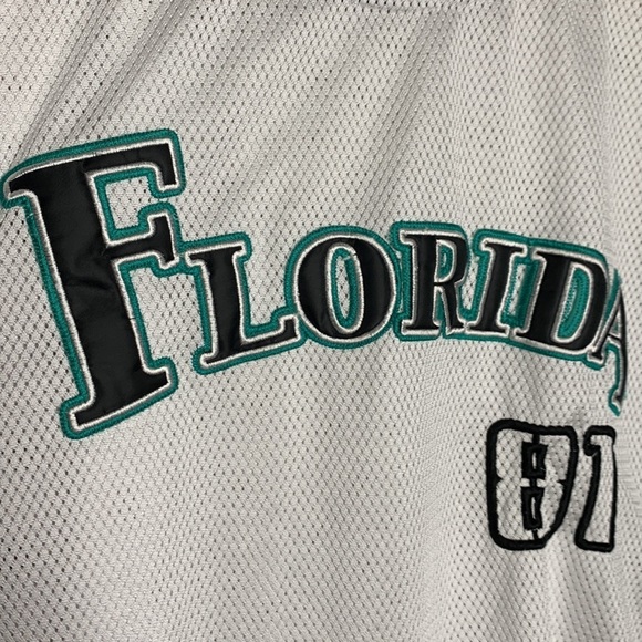 Retro Vintage 80s Florida Marlins Stardom Mesh Jersey Oversized 3xL FL Plus Size - Picture 11 of 11